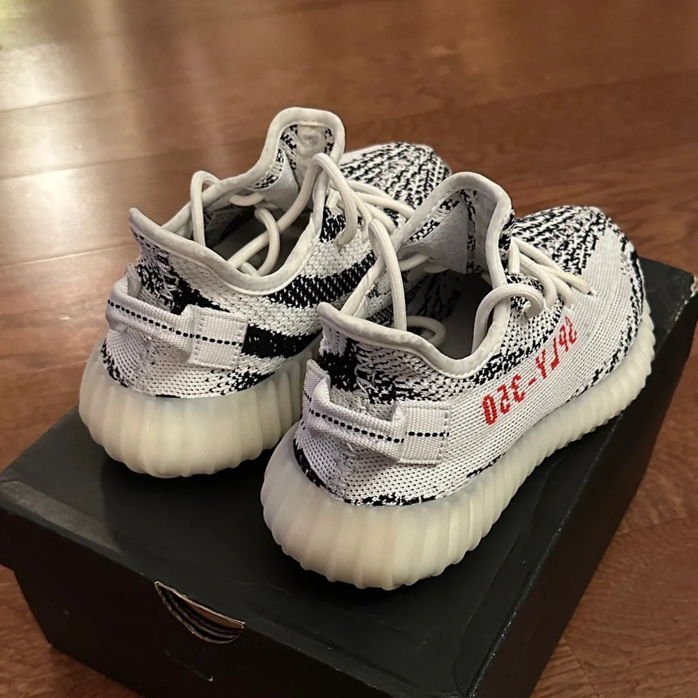 Adidas Yeezy Boost 350 V2 ZEBRA Black White Red